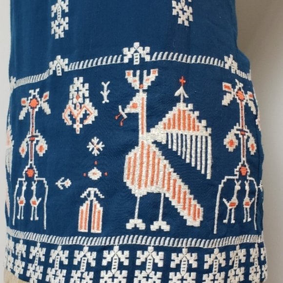 Anthro Floreat Avian Myth Tribal Print Shift Dress – 0 - Picture 3 of 5